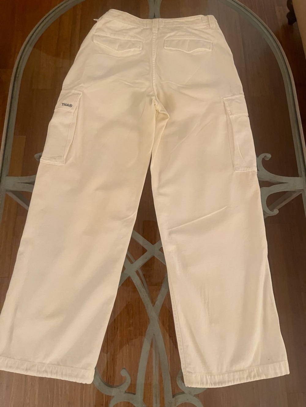ARTIZIA TNA White Cargo Pants with Utility Pockets - Picture 4 of 5